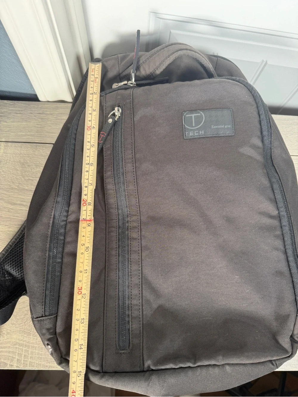 T-Tech Tumi T-Tech Gray Nylon Padded 15in Laptop Backpack 57585JT Y2K Vintage